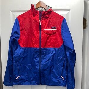 Patagonia Kids Red and Blue Raincoat
